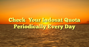 Check  Your Indosat Quota  Periodically Every Day